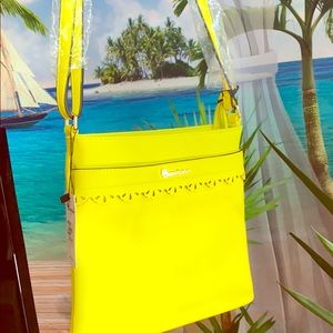 BRENTANO / Lime Light/ Crossbody Bag / 10 x 8 1/2